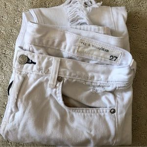 White Rag and Bone Ripped Jeans